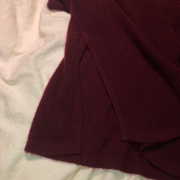 Thick long burgundy sweater dress - Picture 2 of 2